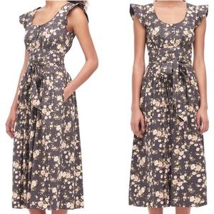 Madeleine Midi Dress by La Vie Rebecca Taylor Gray